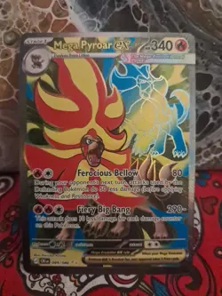 Pokemon Mega Pyroar ex 099/086 Chaos Rising Ultra Rare Holo - Image 2
