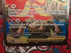 Pokemon Mega Pyroar ex 099/086 Chaos Rising Ultra Rare Holo - Image 5
