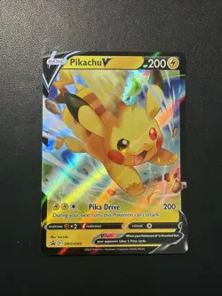 Pikachu V SWSH285 Holo Promo Sword & Shield Promo Pokemon NM - Image 1