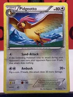 Pidgeotto 76/106 Flashfire Pokemon TCG Regular Uncommon 2014 MP - Image 3