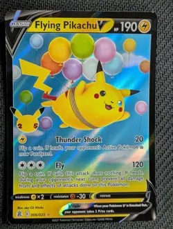 Flying Pikachu V 006/025 Holo V Rare Celebrations Pokemon Lightly Played - Image 1