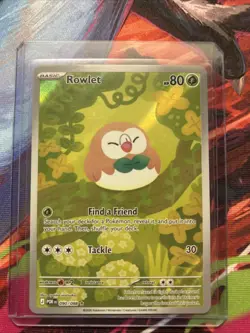 Pokemon TCG- Rowlet 090/088 - Illustration Rare - Perfect Order - Image 1
