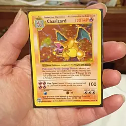 Wizards of the Coast Pokemon TCG Base Set Charizard Holo 4/102 English 1999 - Image 3