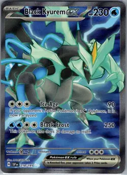 Black Kyurem ex 218/191 SV08: Surging Sparks - Pokemon Card - NM - Image 1