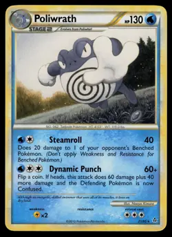 Poliwrath 21/95 HGSS Unleashed Rare Pokemon - Image 1