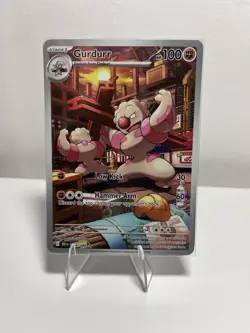 Gurdurr Pokemon TCG Gurdurr Black Bolt 126/086 Illustration Rare - Image 1