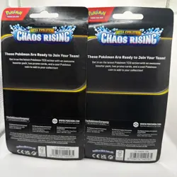Pokemon Mega Evolution Chaos Rising Checklane Blister Lot 2 New Sealed - Image 2