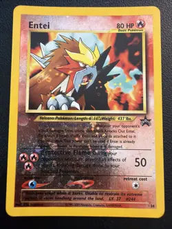 Entei Black Star Movie Promo 34 Reverse Holo Pokemon 2001 - Image 1