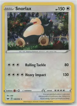 Snorlax (Cosmos Holo) 140/202 Holo Promo Blister Exclusives Pokemon MP - Image 1