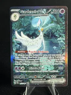 GARDEVOIR EX 233/091 SPECIAL ILLUSTRATION RARE PALDEAN FATES POKEMON NEAR MINT - Image 3