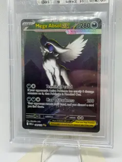 Mega Absol ex 180/132 Mega Evolution BGS 9 Mint Pokemon - Image 1