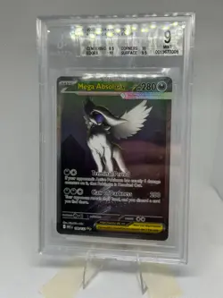 Mega Absol ex 180/132 Mega Evolution BGS 9 Mint Pokemon - Image 4