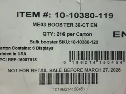 Pokemon TCG ME03 Mega Evolution PERFECT ORDER 6 BOX BOOSTER CASE Sealed IN HAND - Image 2