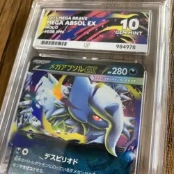 Pokemon TCG mega Absol Ex 38/63 Holo Mega Brave Ace Gem Mint 10 - Image 2