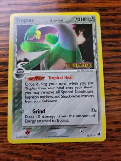 Tropius Reverse Foil Rare, Pokemon EX Dragon Frontiers #23 2006 - Image 1