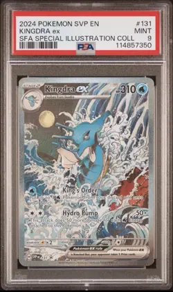 POKEMON SHROUDED FABLE KINGDRA EX #131 ILLUSTRATION PSA 9 MINT - Image 1