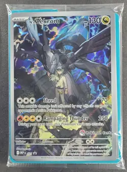 N's Zekrom 031 Sealed Pokemon Center Stamped Illustration Rare Black Star Promo - Image 1