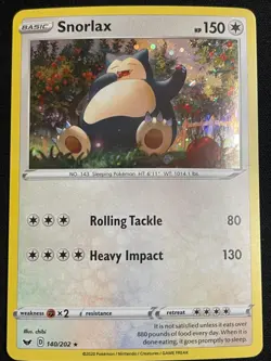 Pokemon Snorlax - (Cosmos Holo) Promo Blister Exclusives 140/202 NM - Image 1