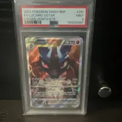 Pokemon Co. Lucario VSTAR SWSH291 Holo Full Art Promo PSA 9 2023 English - Image 1