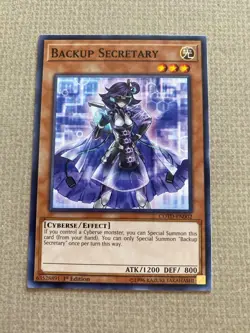 Yu-Gi-Oh! backup secretary mint common 1st ed COTD-EN002 - Image 1