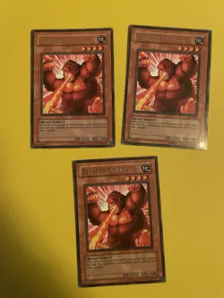 Yugioh 3x Berserk Gorilla IOC-013 1st Edition Rare LP - Image 1