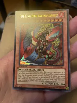 Yugioh Fire King High Avatar Garunix SDOK-EN001 Ultra Rare 1st Ed NM - Image 1