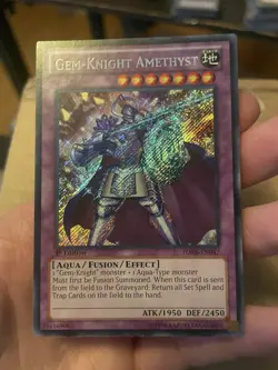 1 x Gem-Knight Amethyst - HA06-EN047 - Secret Rare - 1st Edition NM yugioh - Image 1