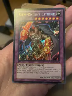 Yugioh Gem-Knight Citrine HA06-EN019 1st Edition Secret Rare NM - Image 1