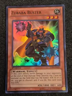Zubaba Buster - ZTIN-EN020 - 1st Edition - Super Rare - Yugioh NM - Image 1