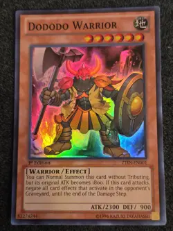 Dododo Warrior - ZTIN-EN001 - Super Rare - 1st Edition - NM - Yugioh! - Image 1