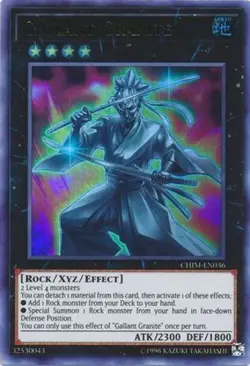 Yugioh! LP Gallant Granite - CHIM-EN036 - Ultra Rare - Unlimited Edition Lightly - Image 1