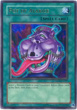 Yugioh! LP Pot of Avarice - DR04-EN097 - Ultra Rare - Unlimited Edition Lightly - Image 1