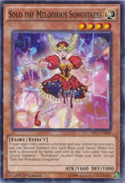 Yugioh! LP Solo the Melodious Songstress - SP17-EN030 - Starfoil Rare - 1st Edit - Image 1