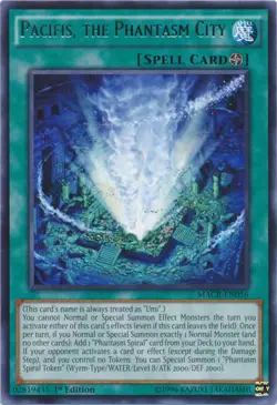 Yugioh! LP Pacifis, the Phantasm City - MACR-EN056 - Rare - 1st Edition Lightly - Image 1