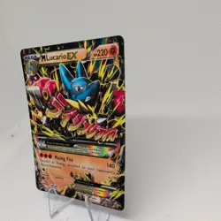 Pokemon M Lucario EX 55/111 - XY Furious Fists Holo Rare Pokemon Card - Image 3