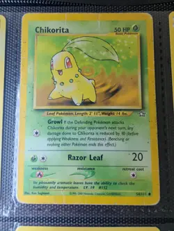 Pokemon TCG Neo Genesis Unlimited - Chikorita 54/111 - Common English Card MP - Image 1