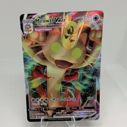 Meowth Vmax SWSH005 - NM Full Art Promo Pokemon Card - Image 1