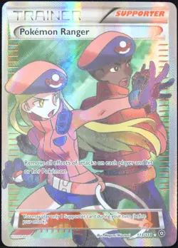 Pokemon TCG Pokemon Ranger 113/114 2016 Steam Siege Ultra Rare Card - LP - Image 1