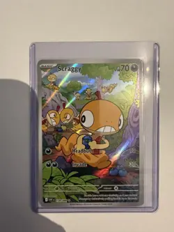 Pokemon Card Scraggy 138/086 White Flare Illustration Rare NM - Image 1