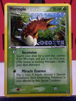 Wurmple 82/107 Pokemon Card Ex Deoxys Reverse Holo Stamped HP - Image 3