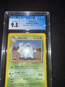 Pokemon Card Nidorina CGC 9.5 - 10 Gem Mint, Legendary Collection #55, WOTC 2002 - Image 1