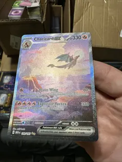 Pokemon Charizard EX Holo Full Art TCG Card 199/165 Scarlet & Violet 151 Series - Image 1