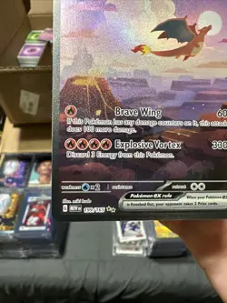Pokemon Charizard EX Holo Full Art TCG Card 199/165 Scarlet & Violet 151 Series - Image 5