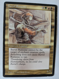 Bartel Runaxe Legends MTG played Free shipping with tracking - Image 1