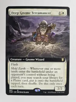 NM Extended Art Deep Gnome Terramancer MTG - Image 1