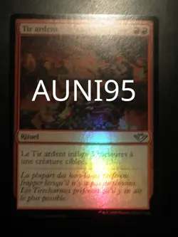 mtg magic Scorching Shot FOIL FRENCH fr vf tir ardent - Image 1