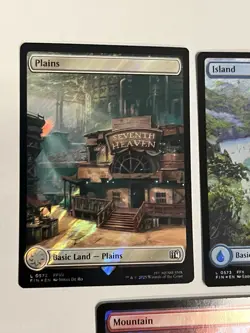 Surge Foil Full Art Lands SET of 5 MTG Final Fantasy Collector's Commander FIN - Image 2