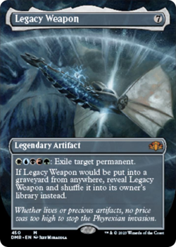 MTG magic 1x Legacy Weapon BORDERLESS (M/NM) Dominaria Remastered - Image 1