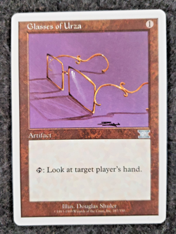 Glasses of Urza -Sixth Edition -MTG Magic-Uncommon-Artifact NM No play (DS3D1K8) - Image 1