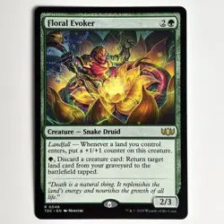 FLORAL EVOKER MTG TDC - CARTE MAGIC THE GATHERING EN NEUF - Image 1